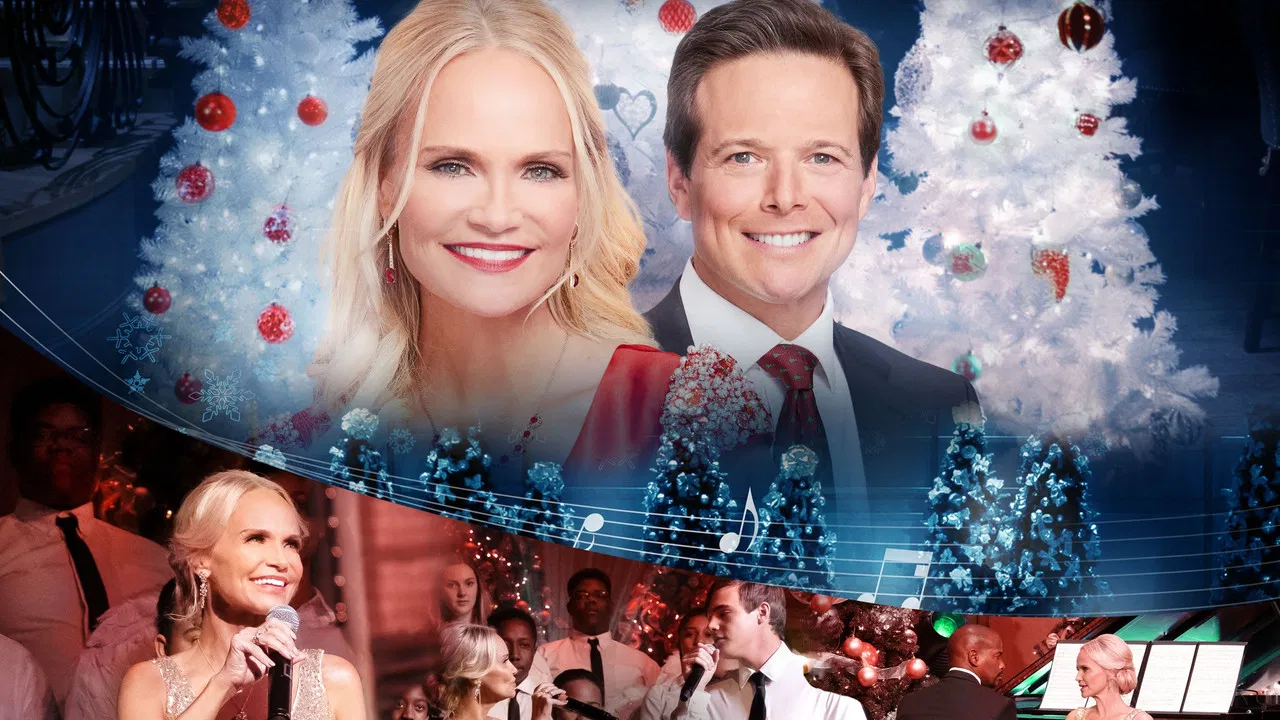 A Christmas Love Story backdrop