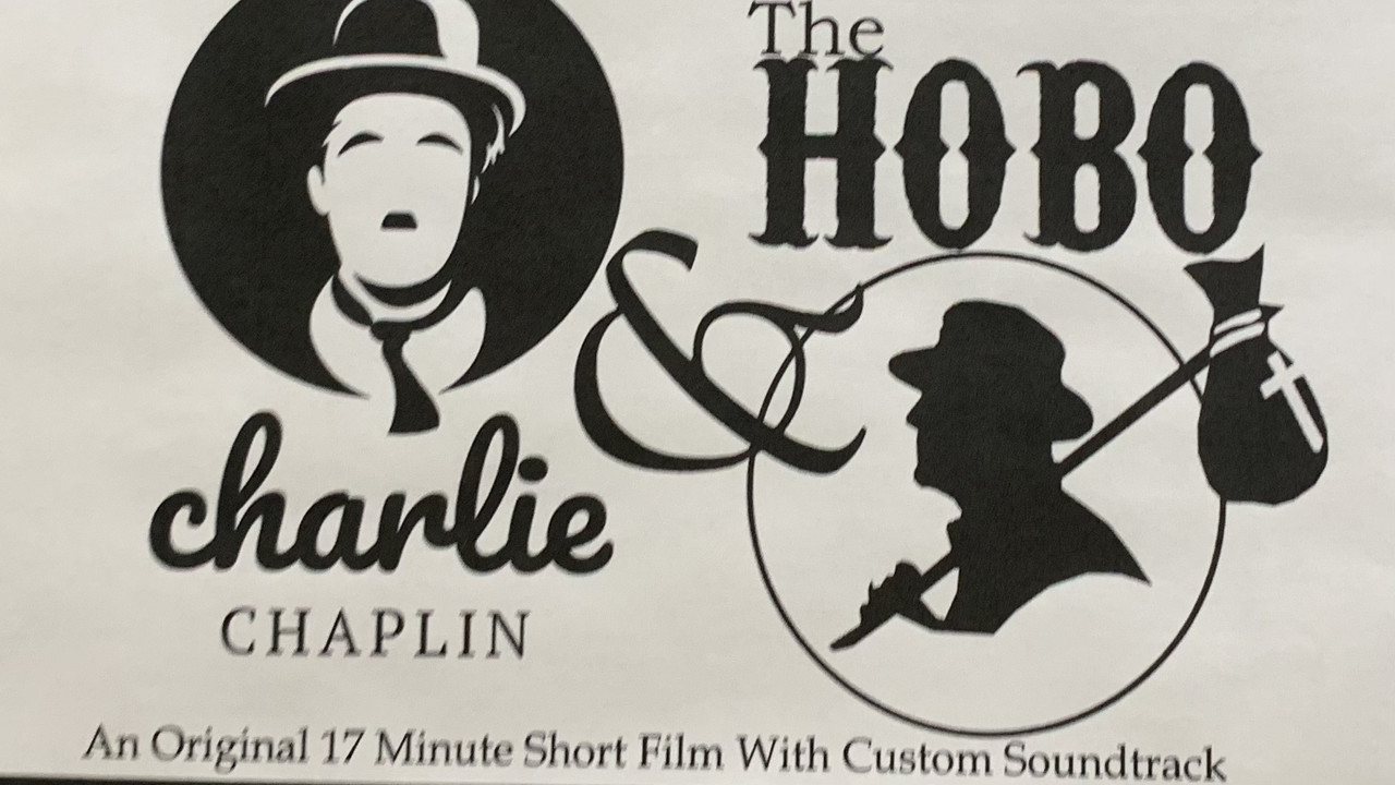 Charlie Chaplin & the Hobo backdrop