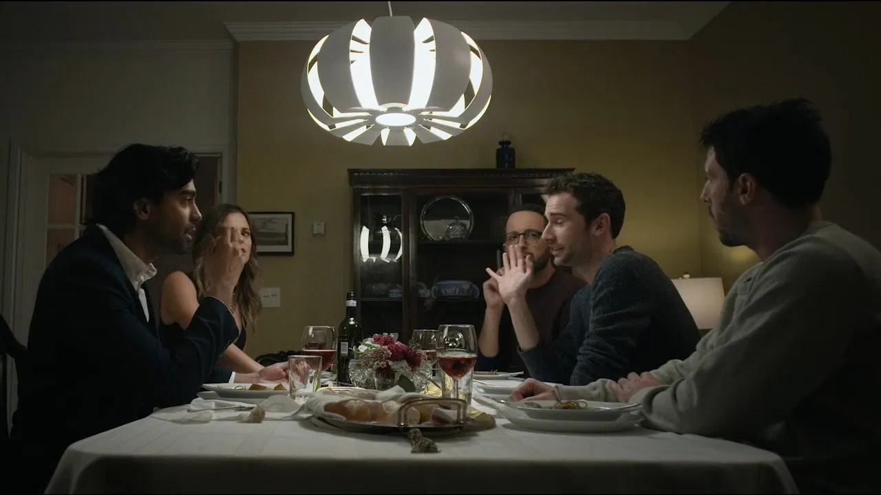 Dinner for Three backdrop