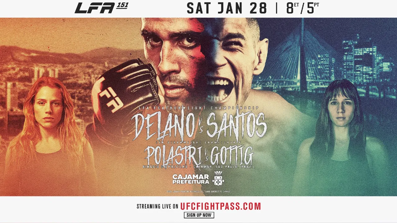 LFA 151: Delano vs. Santos backdrop