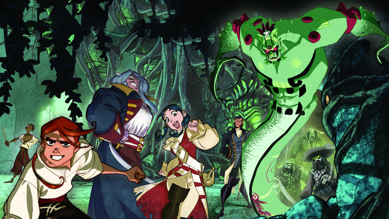 The Treasure Island backdrop