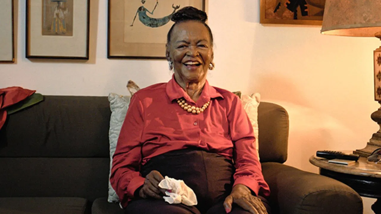 Conversations with Ruth de Souza backdrop