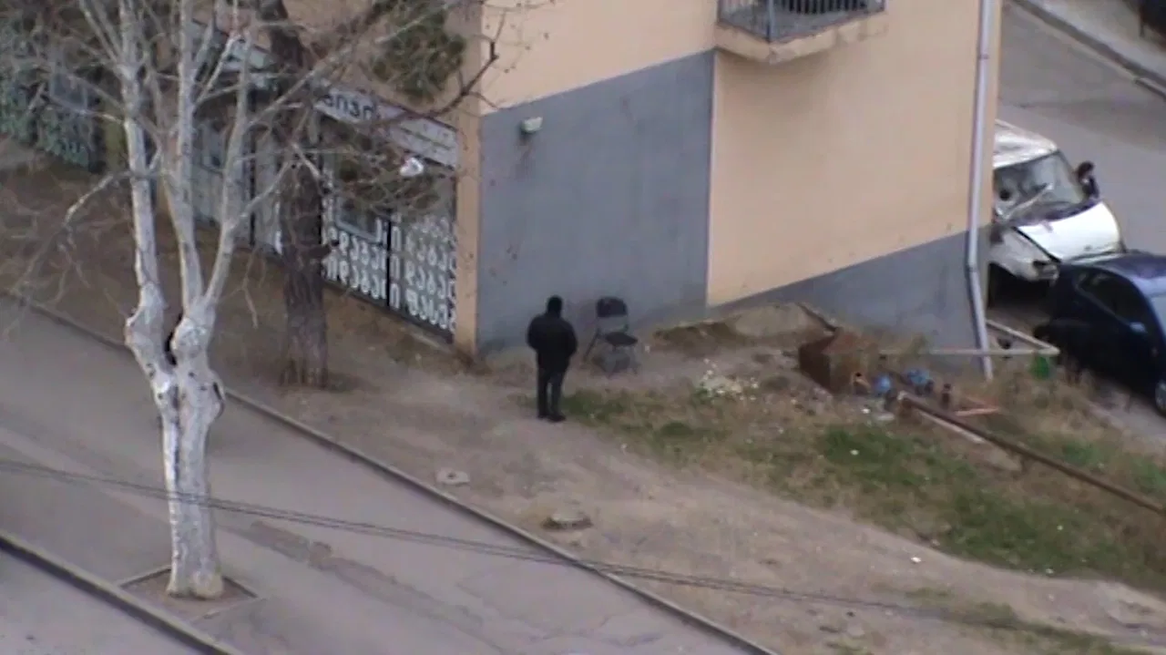 What they sit on in Tbilisi backdrop