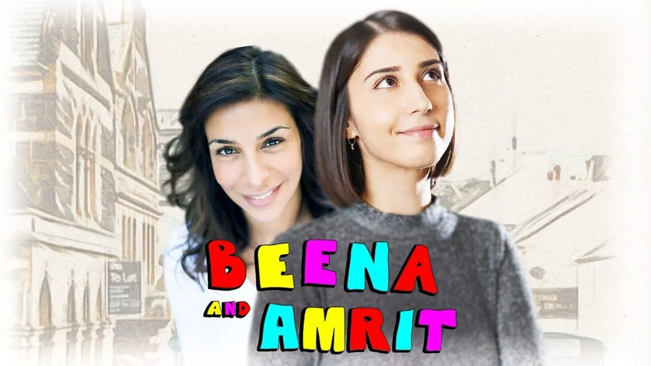 Beena and Amrit backdrop