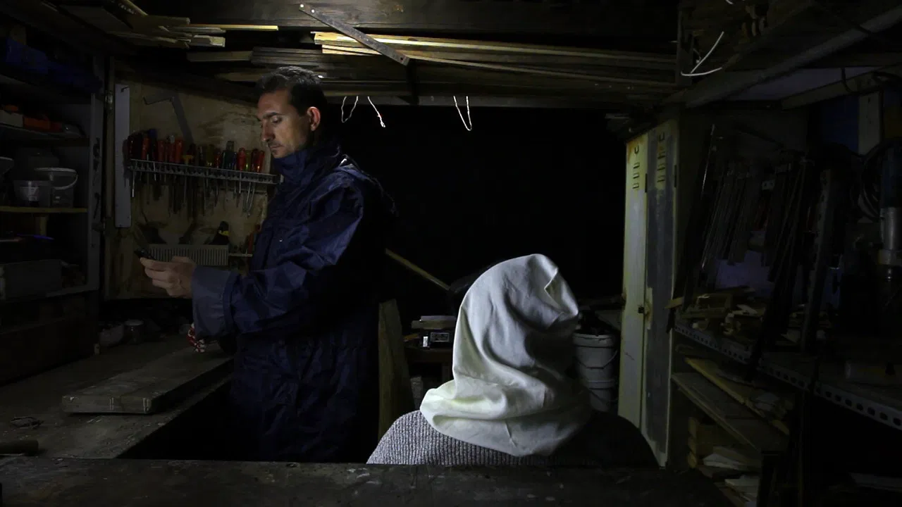 M is for Mobile backdrop