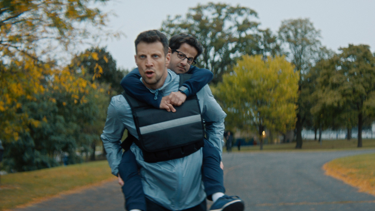 Racewalkers backdrop