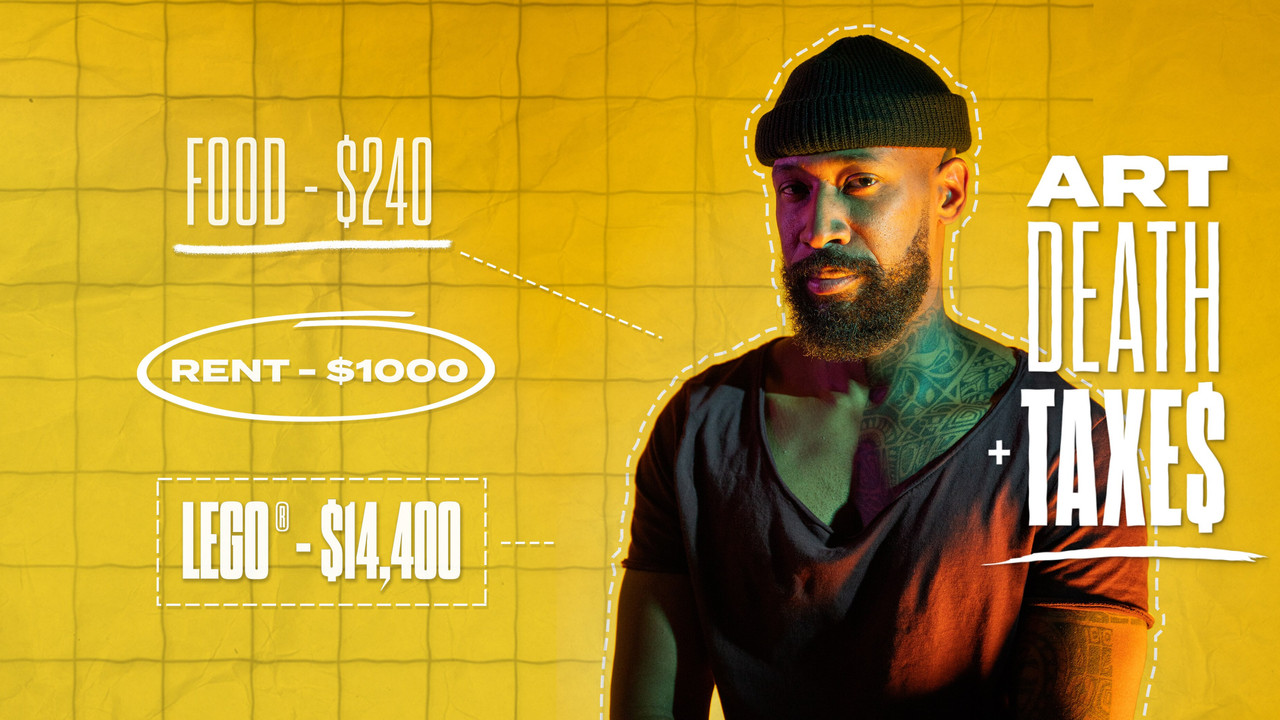 Art, Death & Taxes backdrop