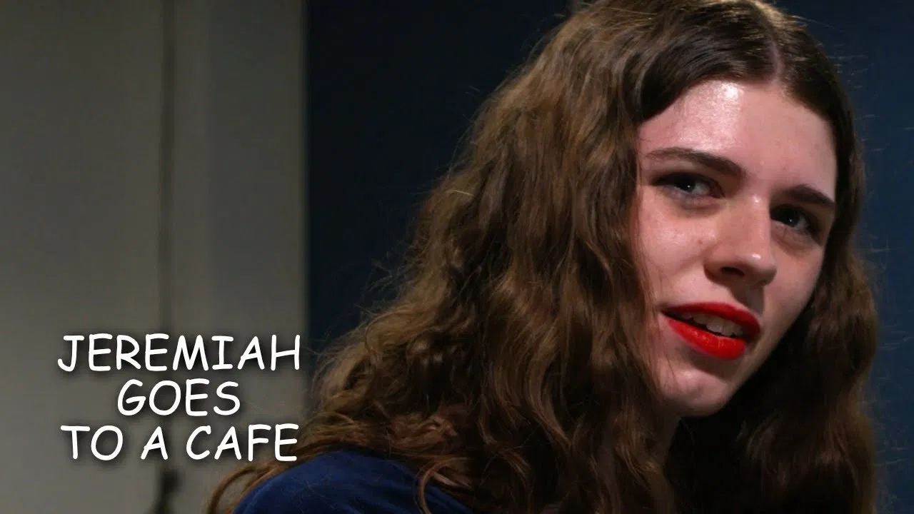 Jeremiah Goes to a Café backdrop