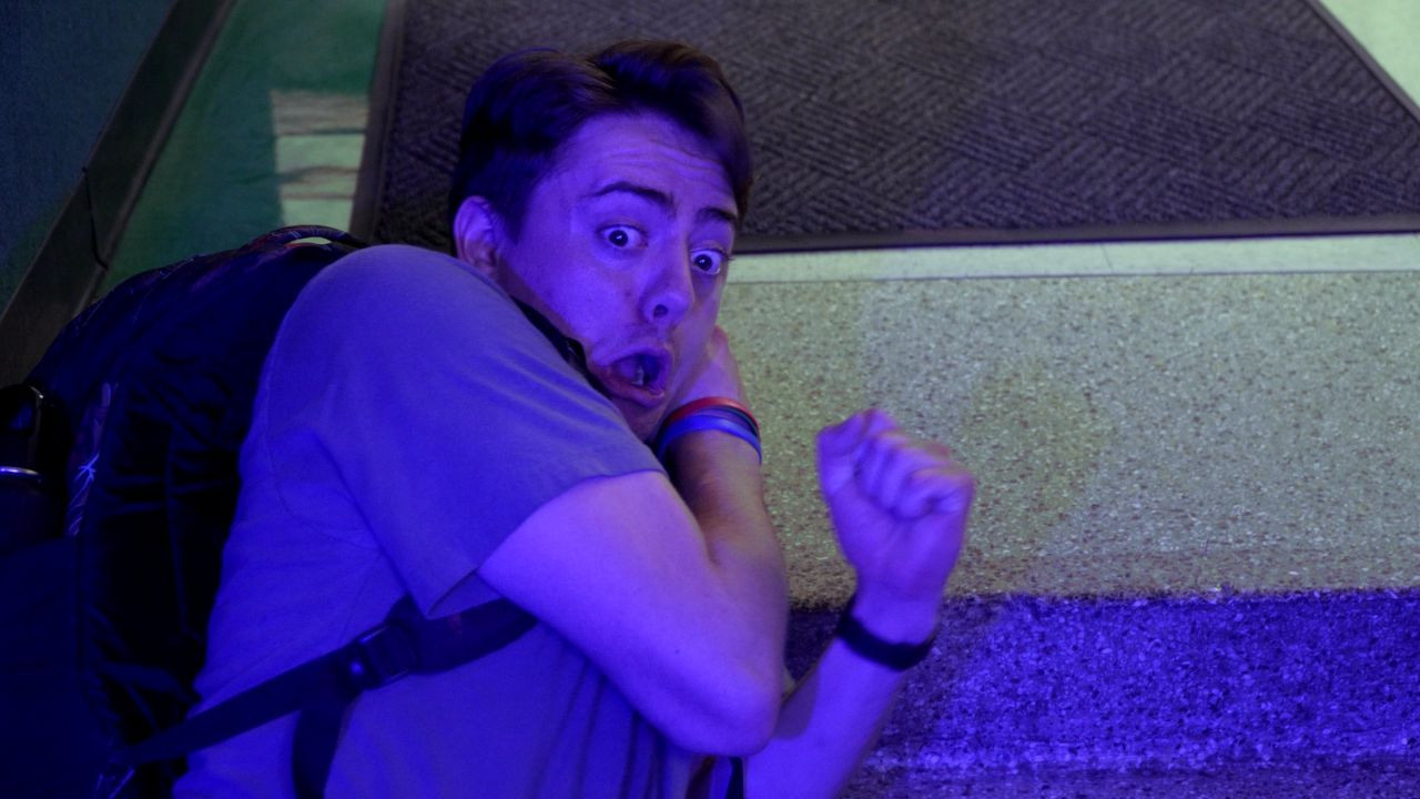 The West Campus Ghost backdrop