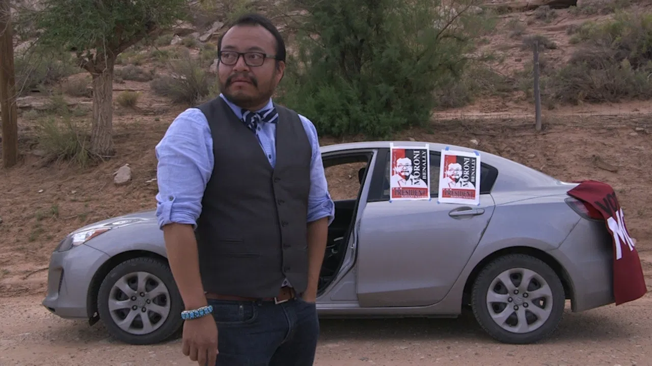 Moroni for President backdrop