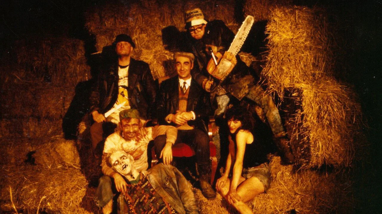 La matanza caníbal de los garrulos lisérgicos backdrop