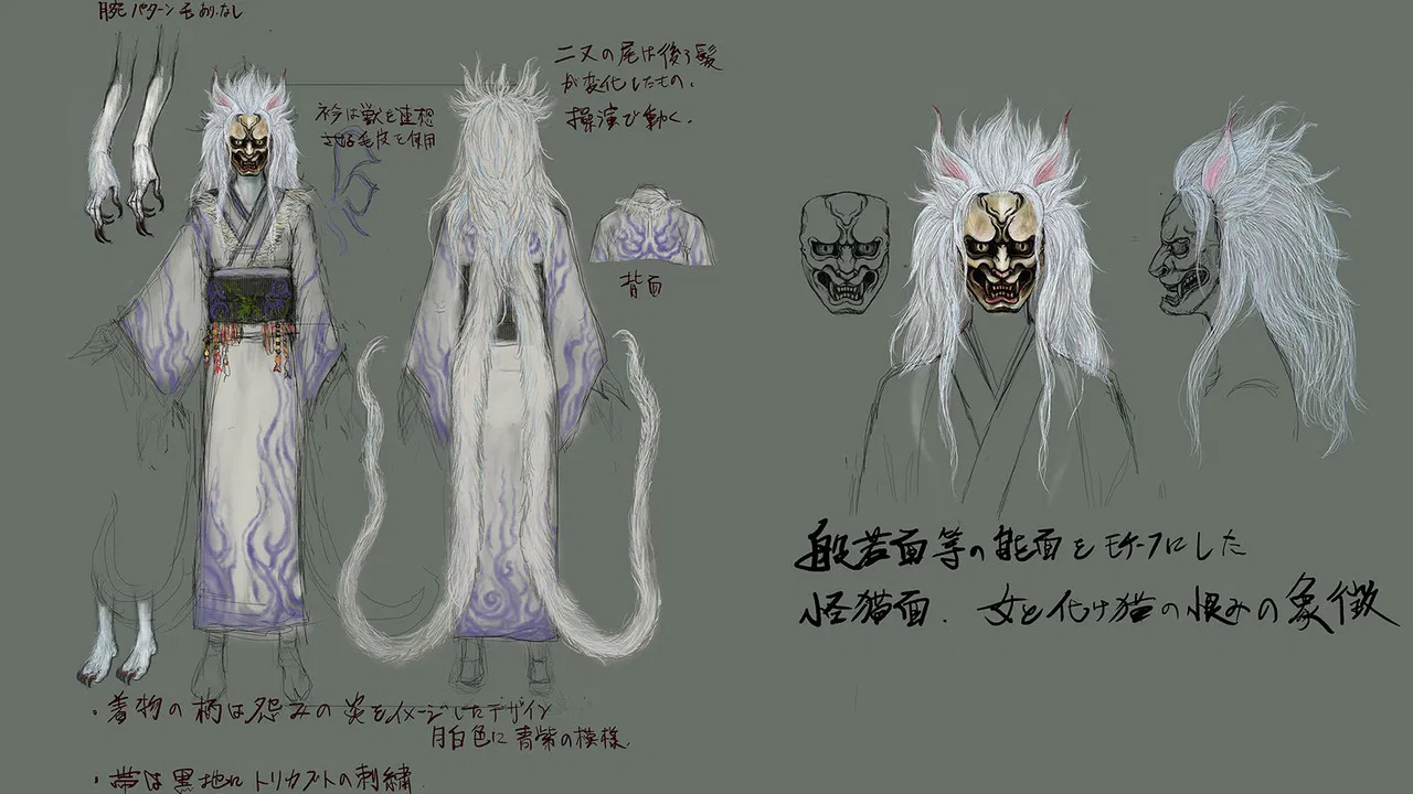 Ghost-Cat Rhapsody backdrop