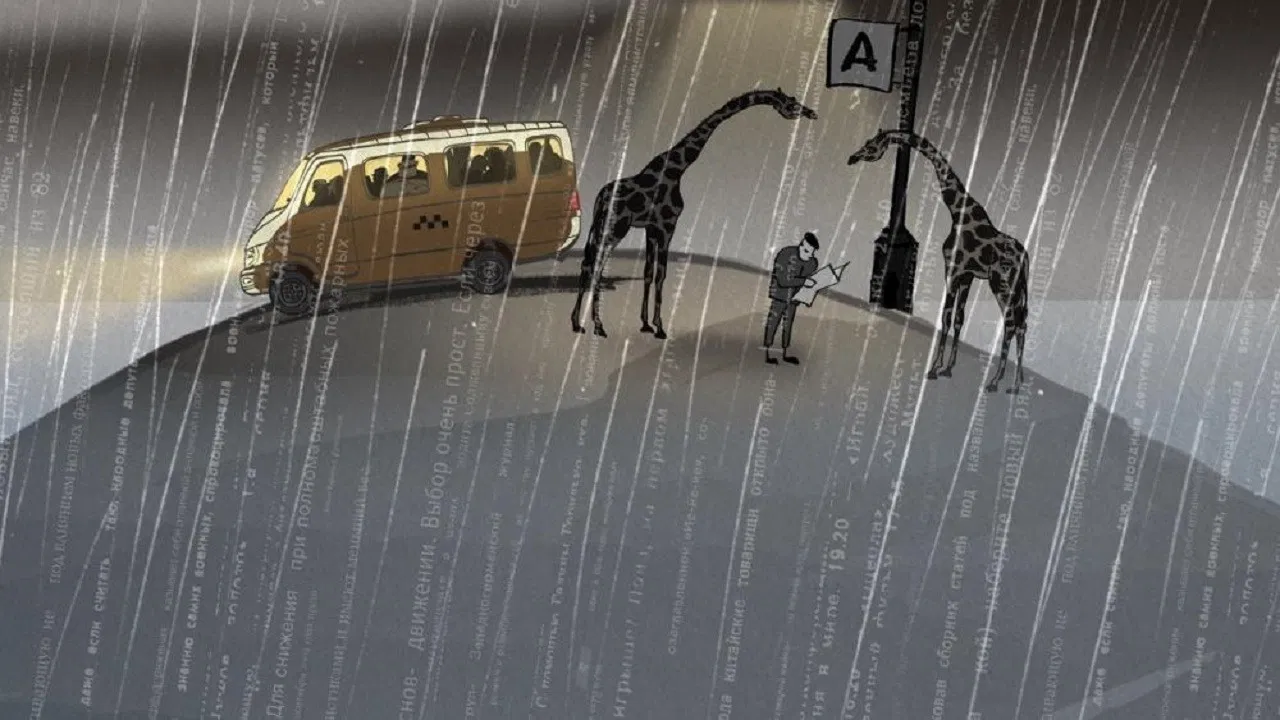 The Taxi Bus backdrop