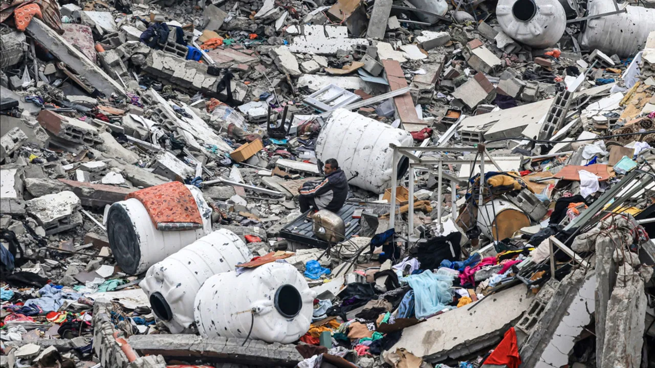 Inside Gaza backdrop