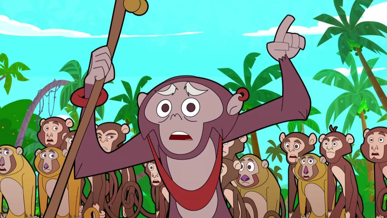 Little Singham Bandarpur Mein Hu Ha Hu backdrop