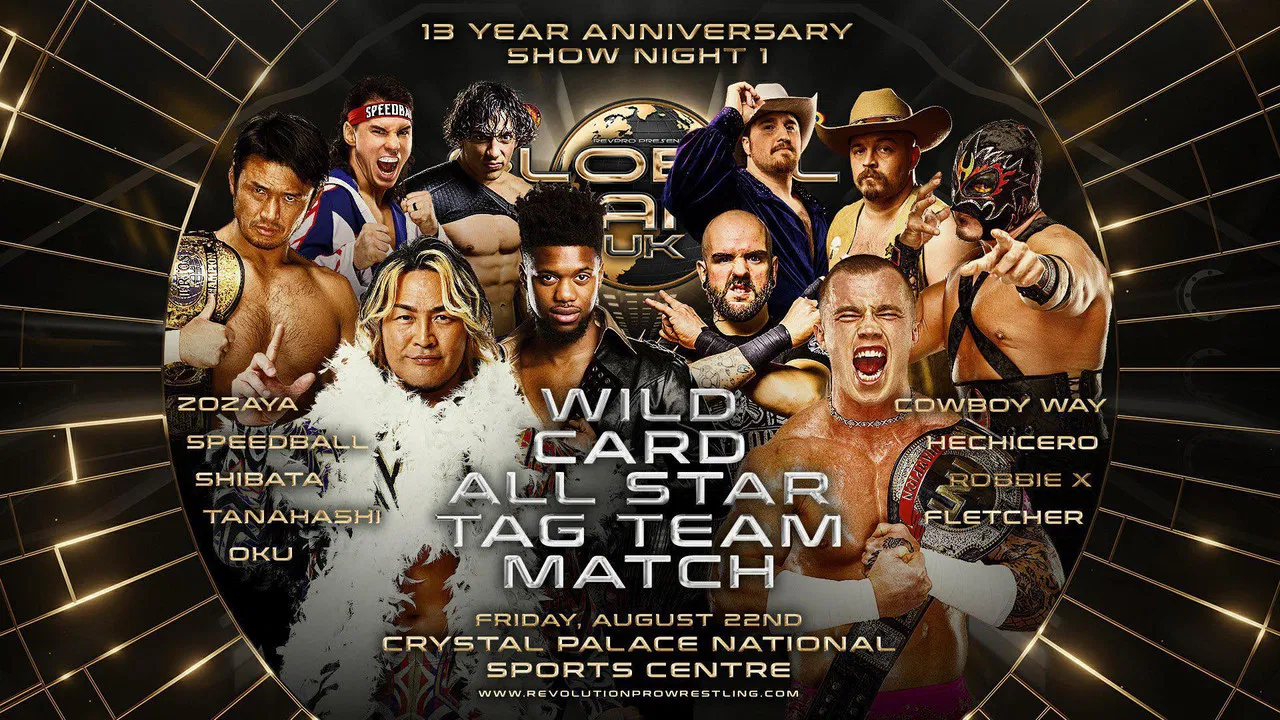 RevPro 13 Year Anniversary Show - Day 1: Global Wars UK backdrop