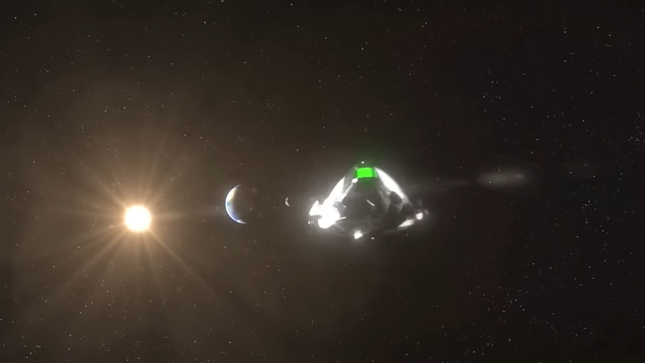 UFO From Earth to the Moon backdrop