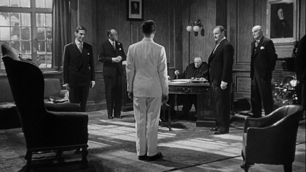 The Man in the White Suit backdrop