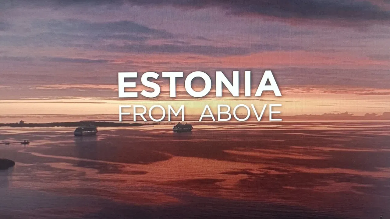Estonia from above backdrop