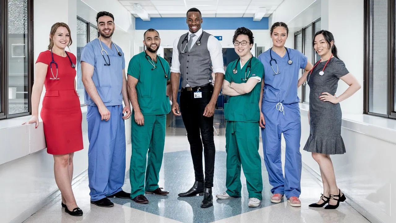 Junior Doctors: Blood, Sweat and Tears backdrop