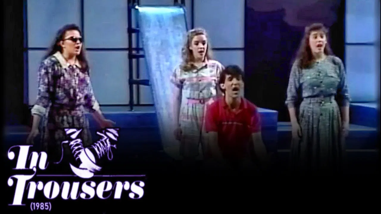 In Trousers backdrop