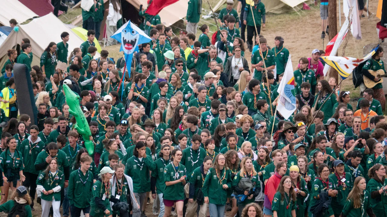 The Green Boy Scout backdrop