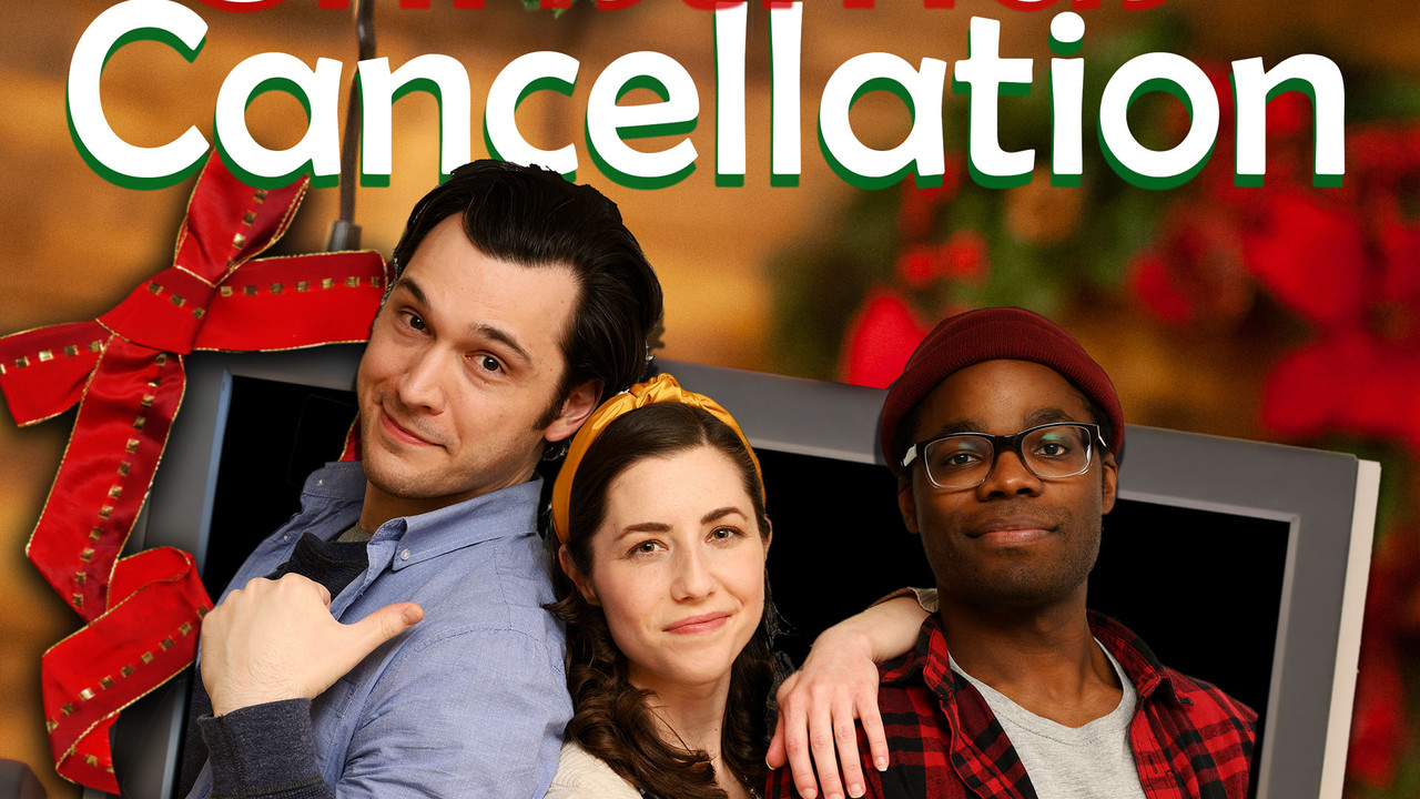 A Christmas Cancellation backdrop
