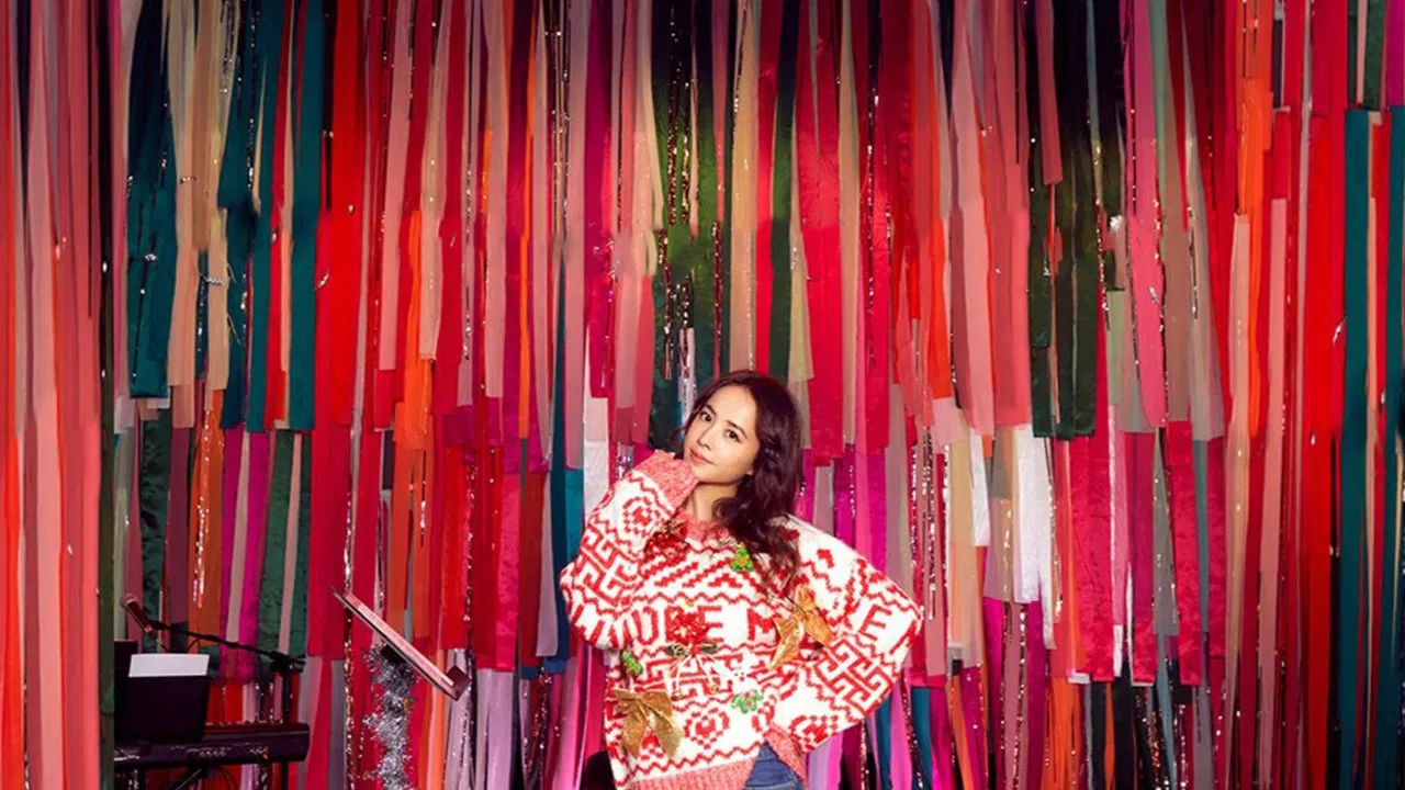 蔡依林  JOLIN 编织梦想丑毛衣派对 backdrop