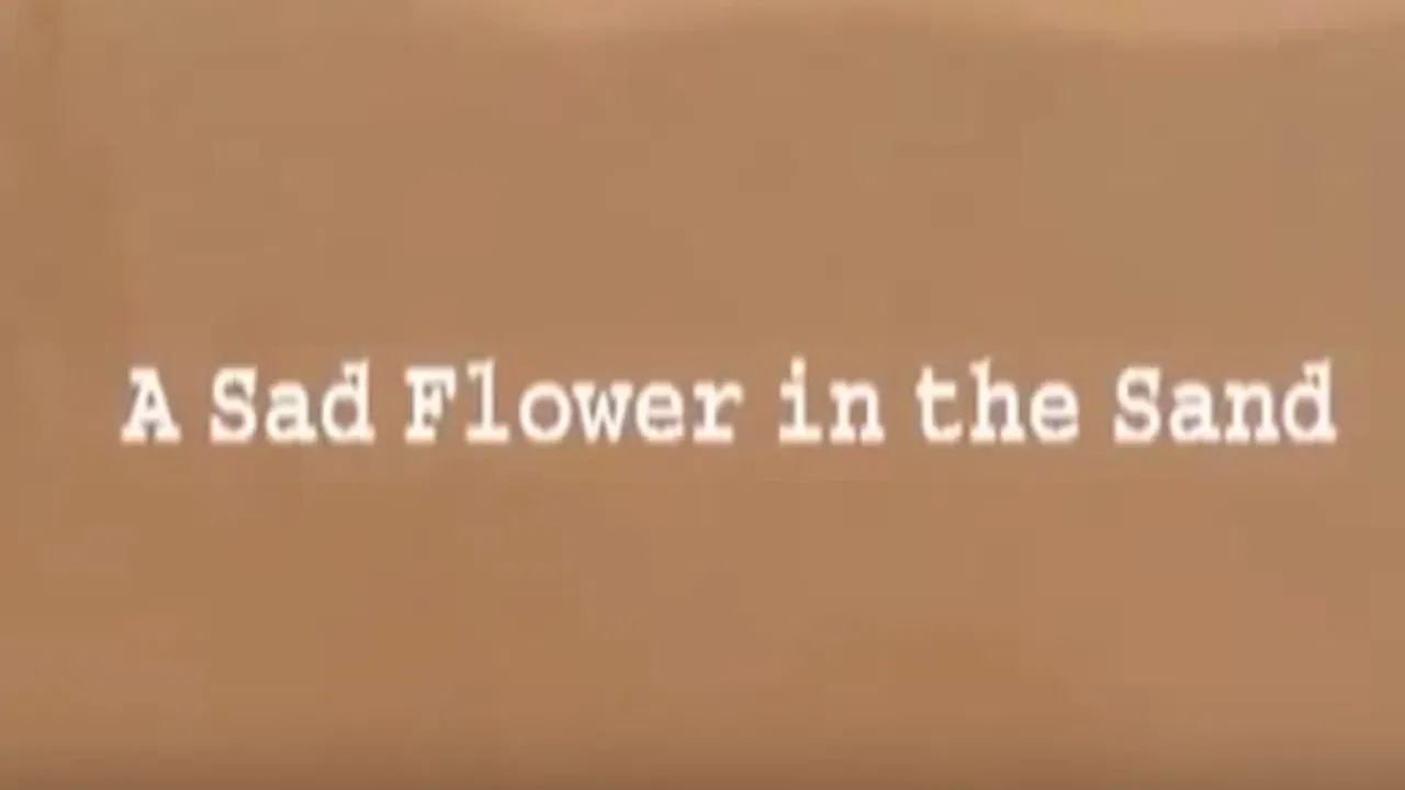 A Sad Flower in the Sand backdrop