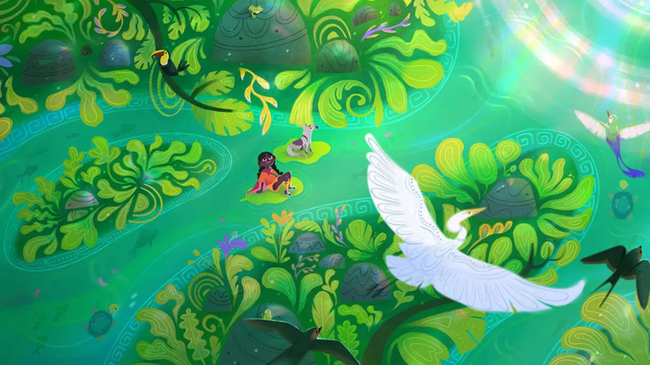 Cleo y la selva mágica backdrop