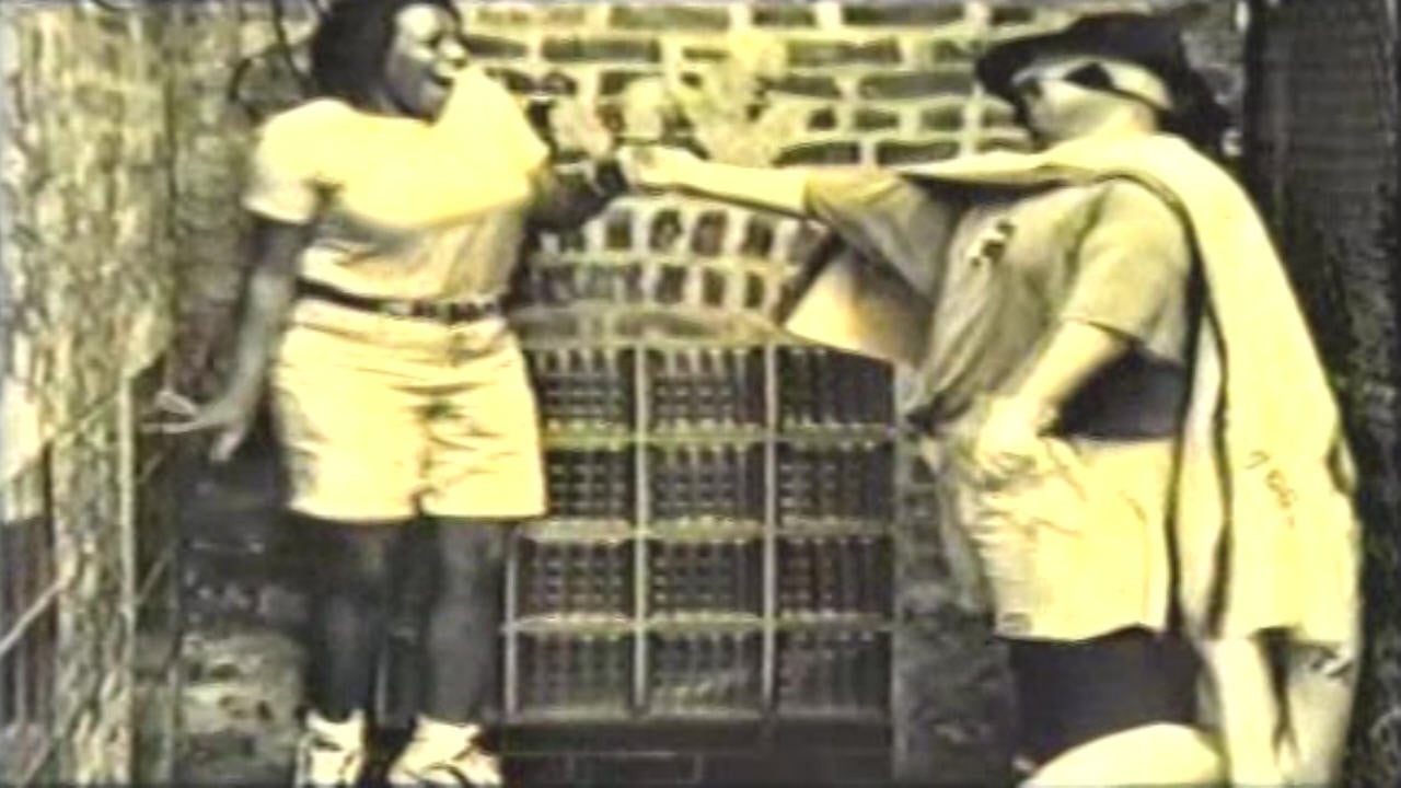 The Rainbow Avenger backdrop