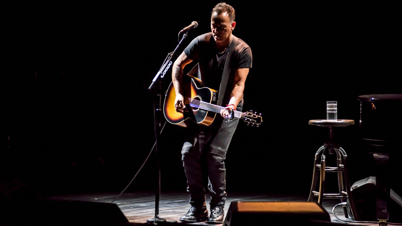 Springsteen on Broadway backdrop