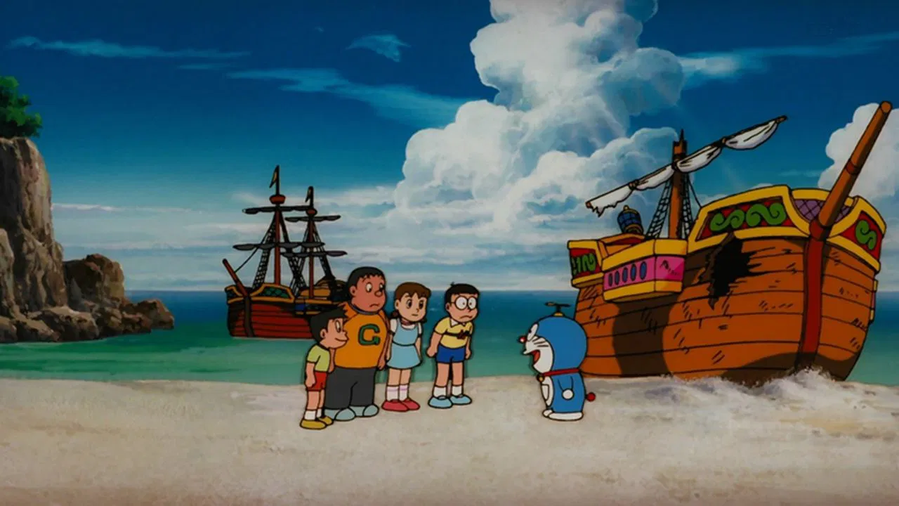 Doraemon: Nobita's Great Adventure in the South Seas backdrop