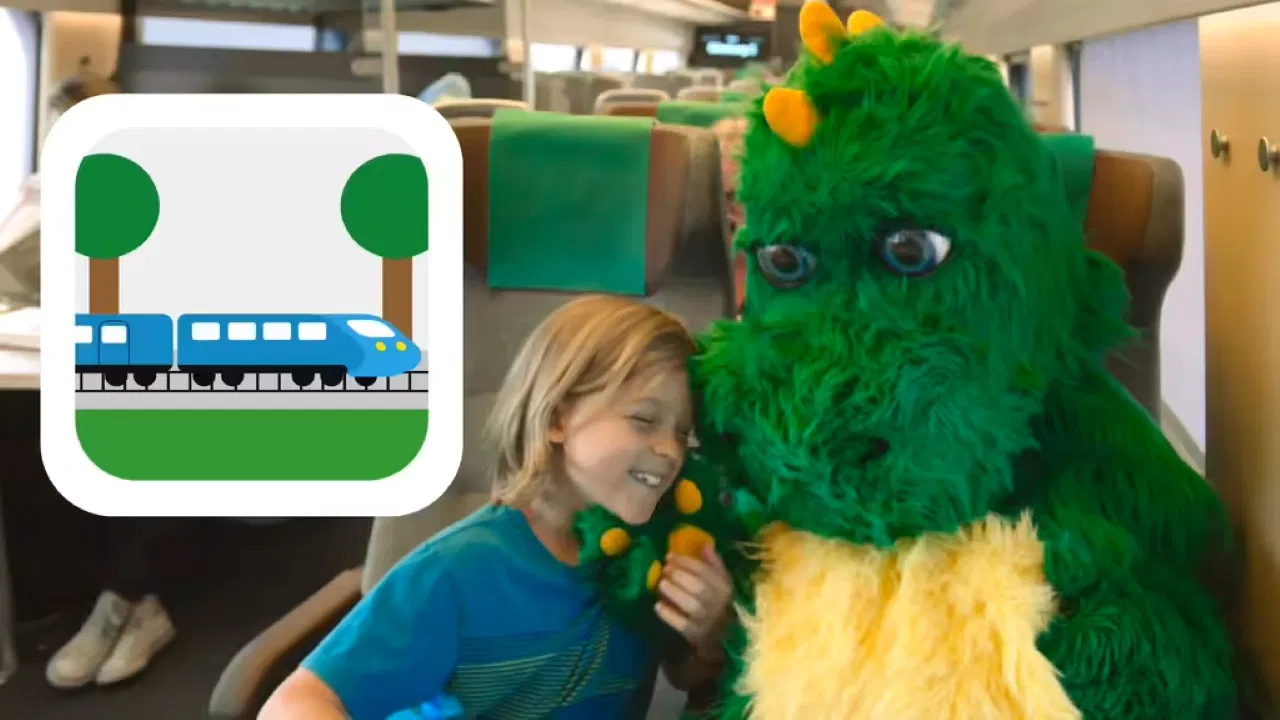 Draken följer med backdrop