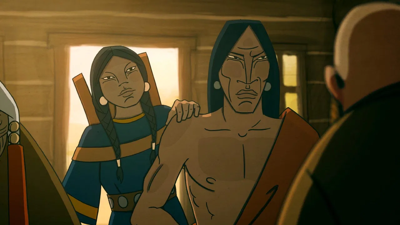 Coyote and the Wasichu backdrop