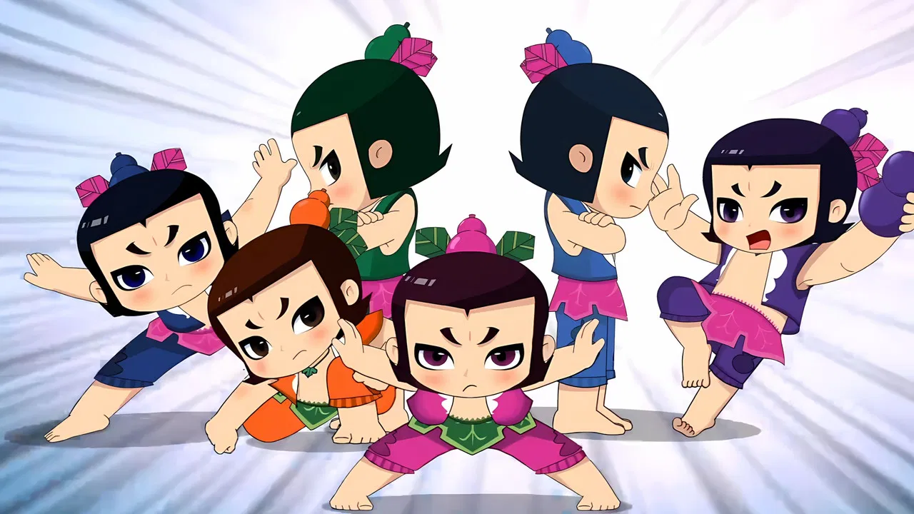 New Calabash Brothers backdrop