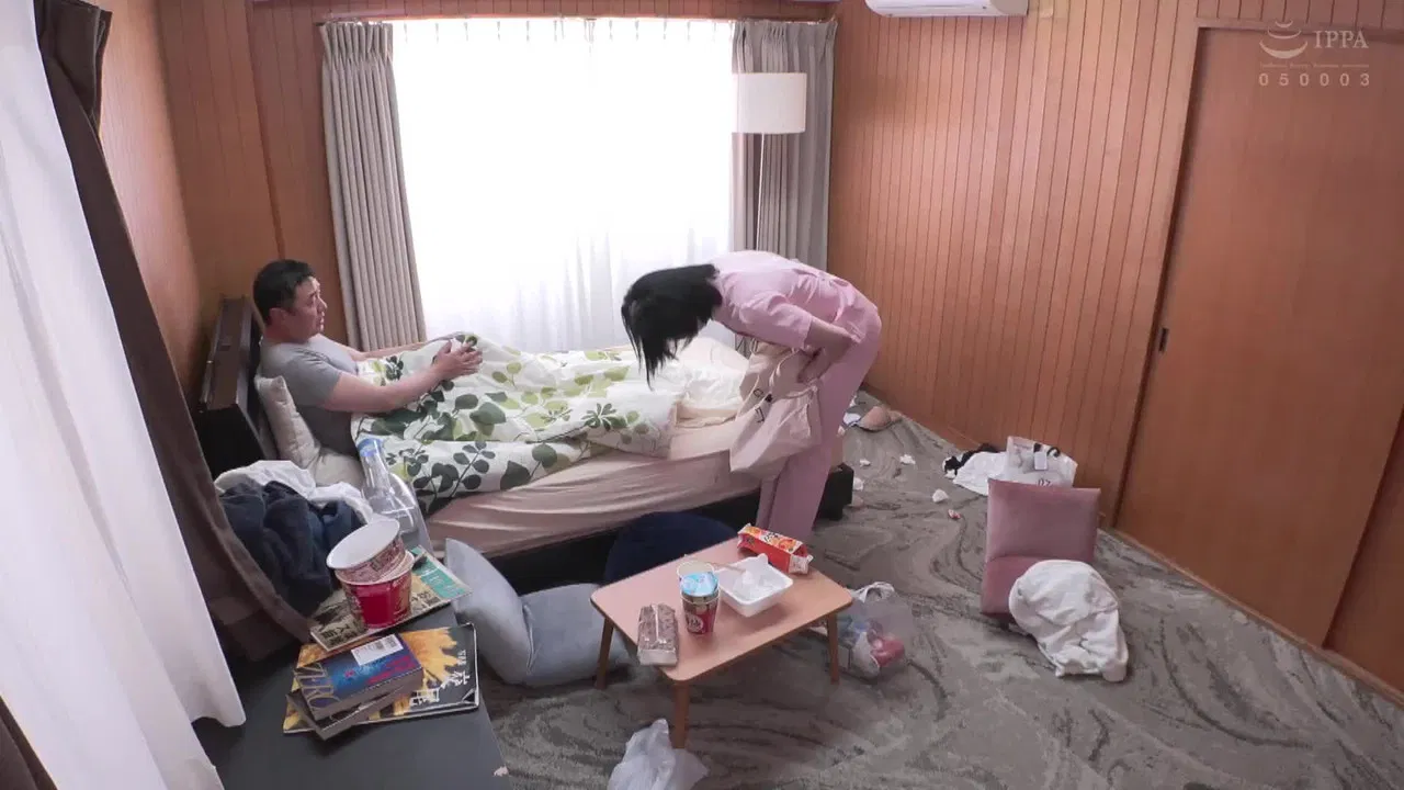 介護に来てくれた美人ヘルパーがまさかの昔面倒を見た教え子！？丹念にカラダを拭かれて思わず勃起してしまったチ〇ポを見て昔のお返しにと丁寧な全身リップ＆フェラで奉仕をしてくれるミラクルに有り得ないほど射精してしまった！！！ backdrop