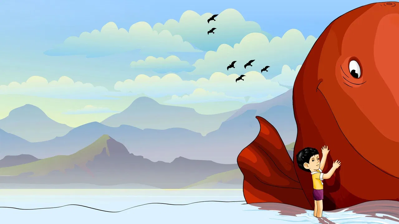 Waiting for You, Whale backdrop