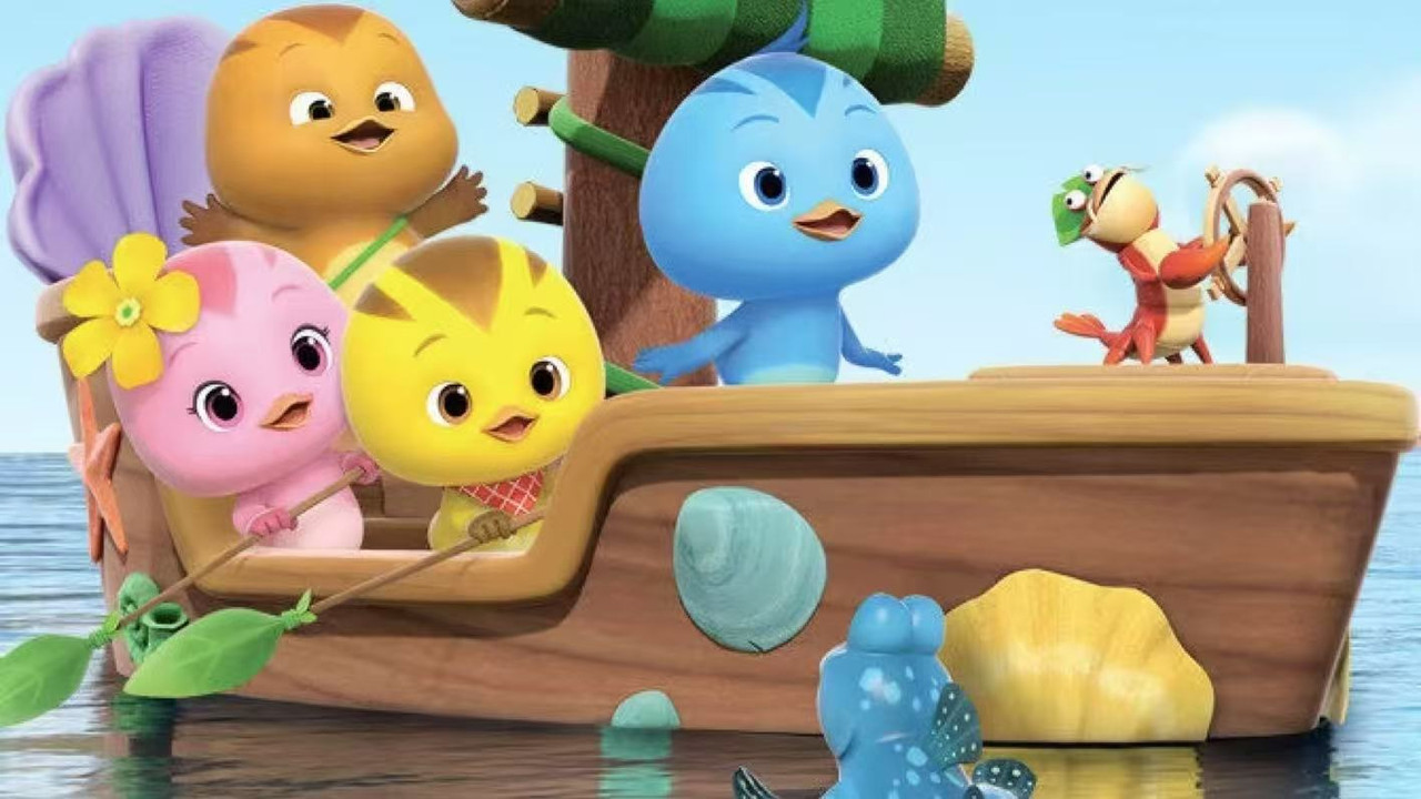 Cute Little Chicken Squad backdrop