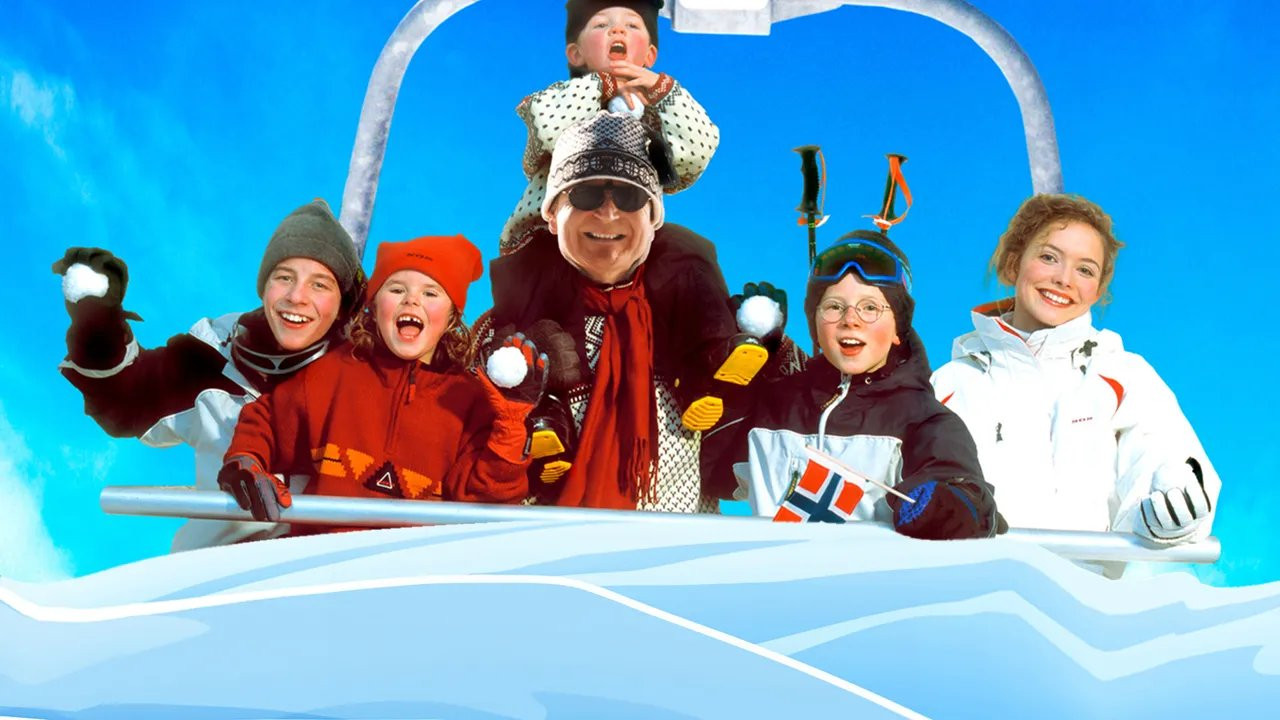 My Sister's Kids in the Snow backdrop