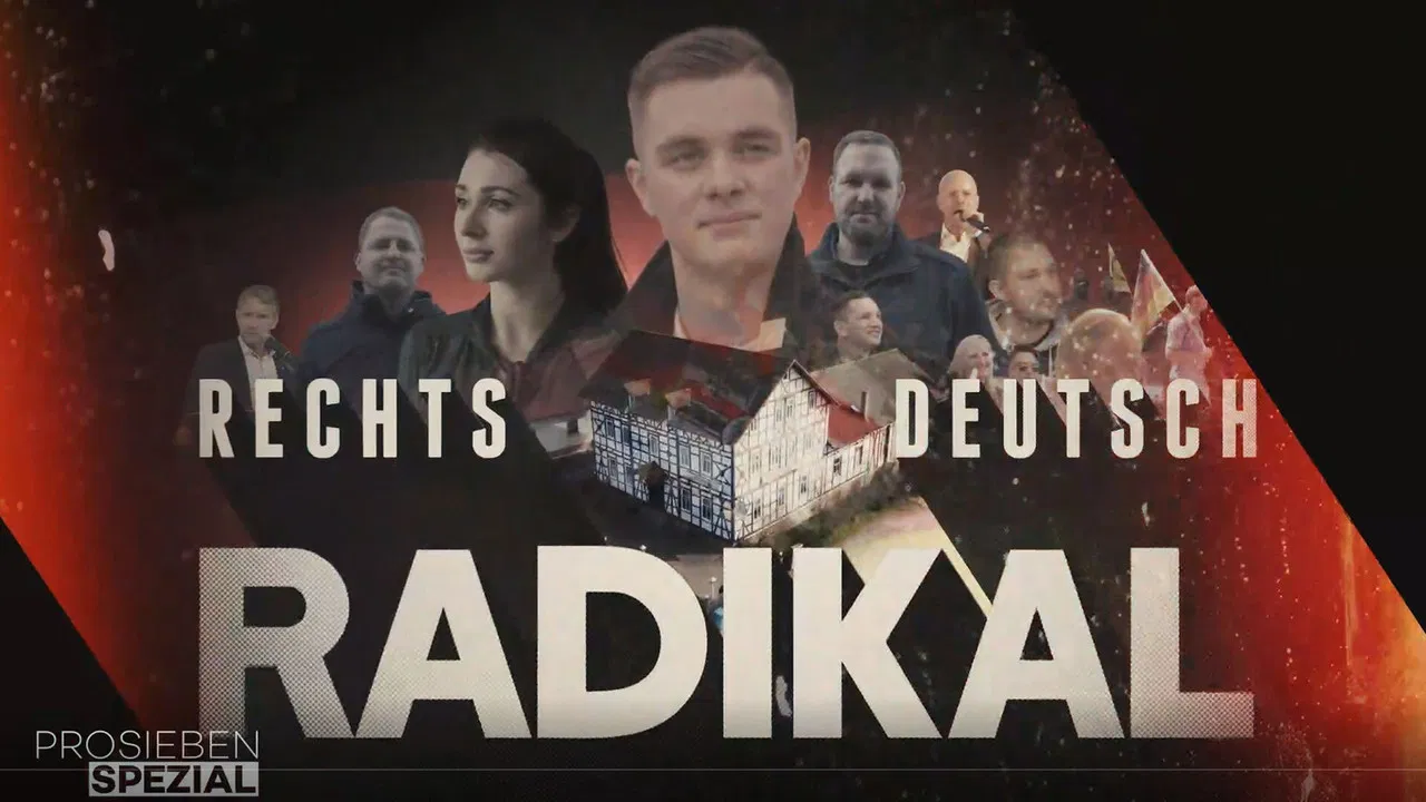 Rechts. Deutsch. Radikal. backdrop