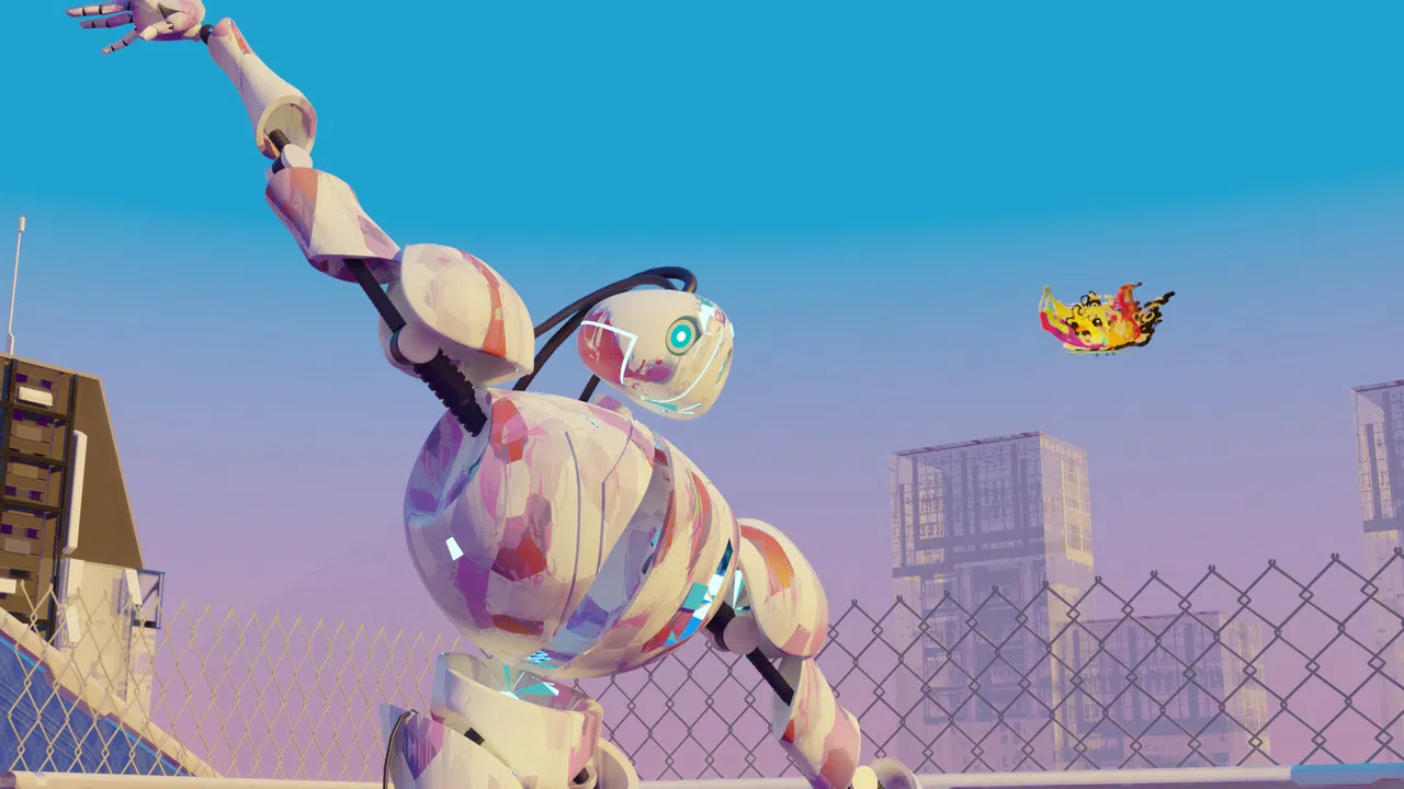 I AM GLITCHING backdrop