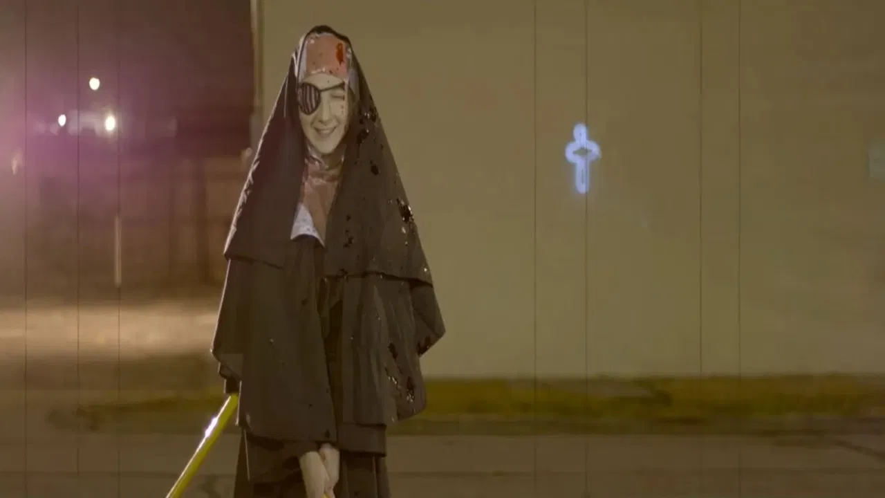 Maniac Nun On A Mission To Kill Leo Fountaine backdrop