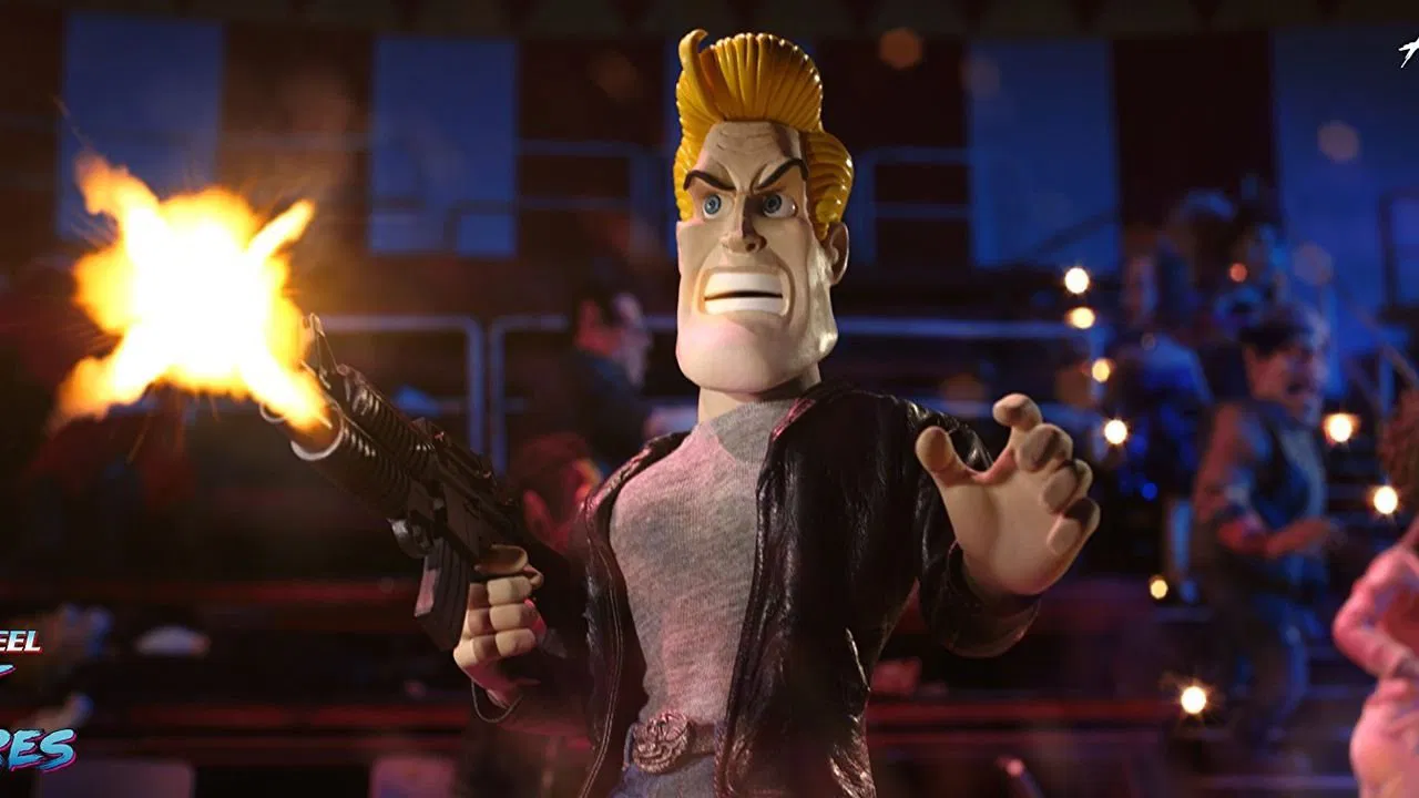 Chuck Steel: Night of the Trampires backdrop