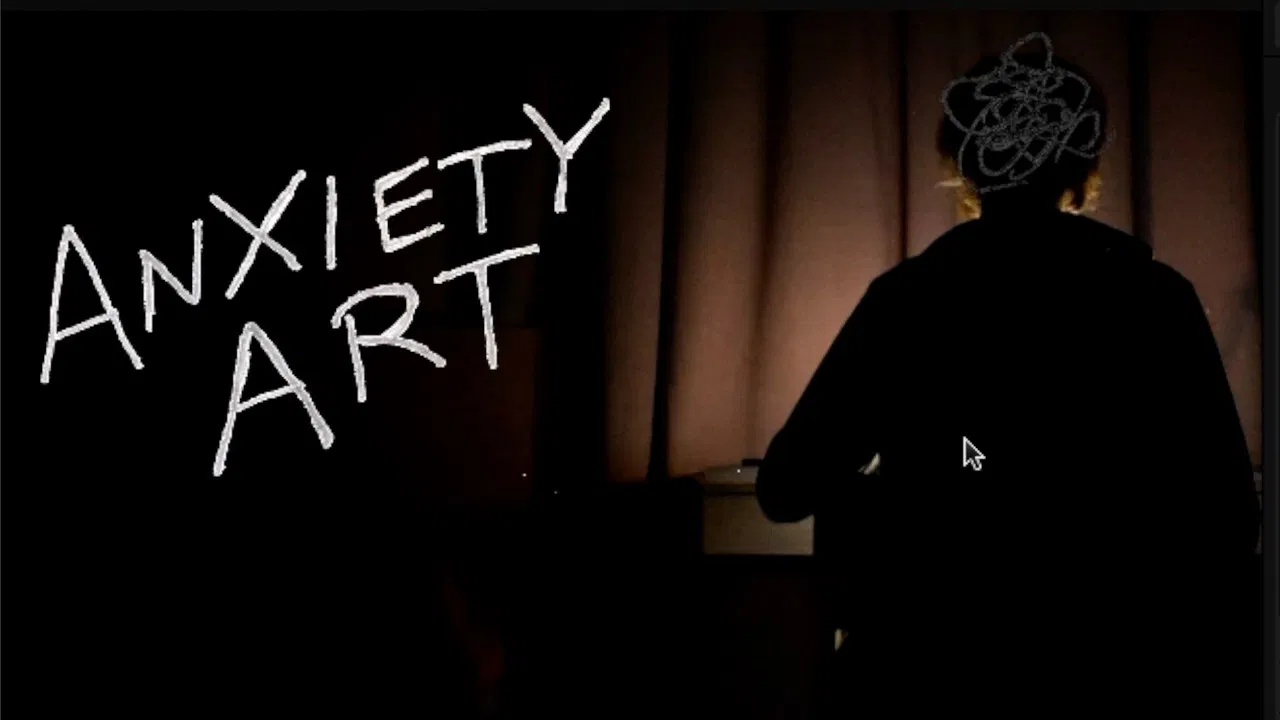 Anxiety Art backdrop