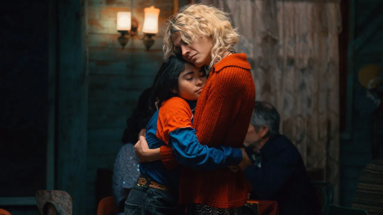 The Mysterious Gaze of the Flamingo backdrop