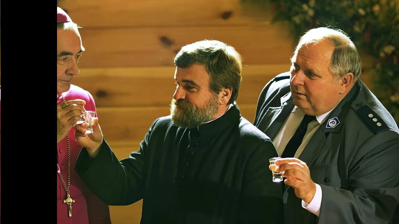 God's Little Village backdrop