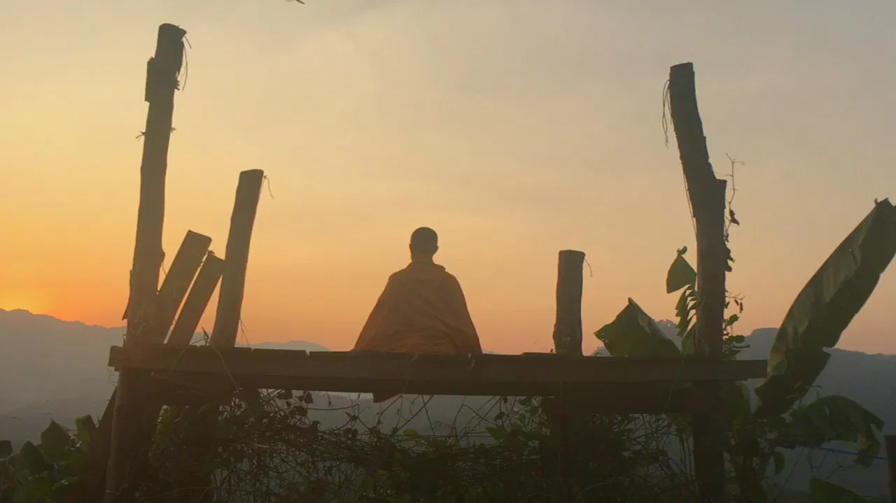 Weltreise mit Buddha backdrop