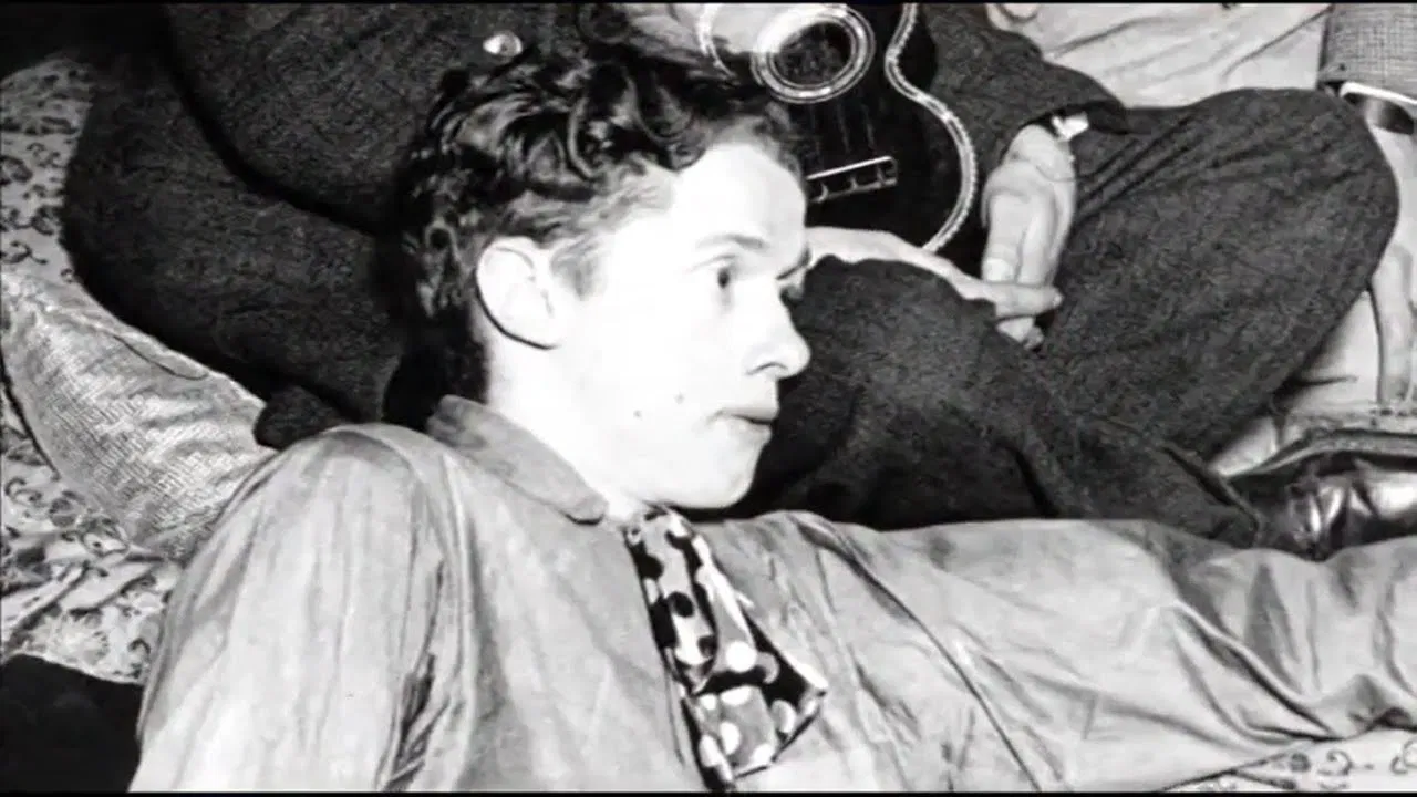 Dylan on Dylan backdrop