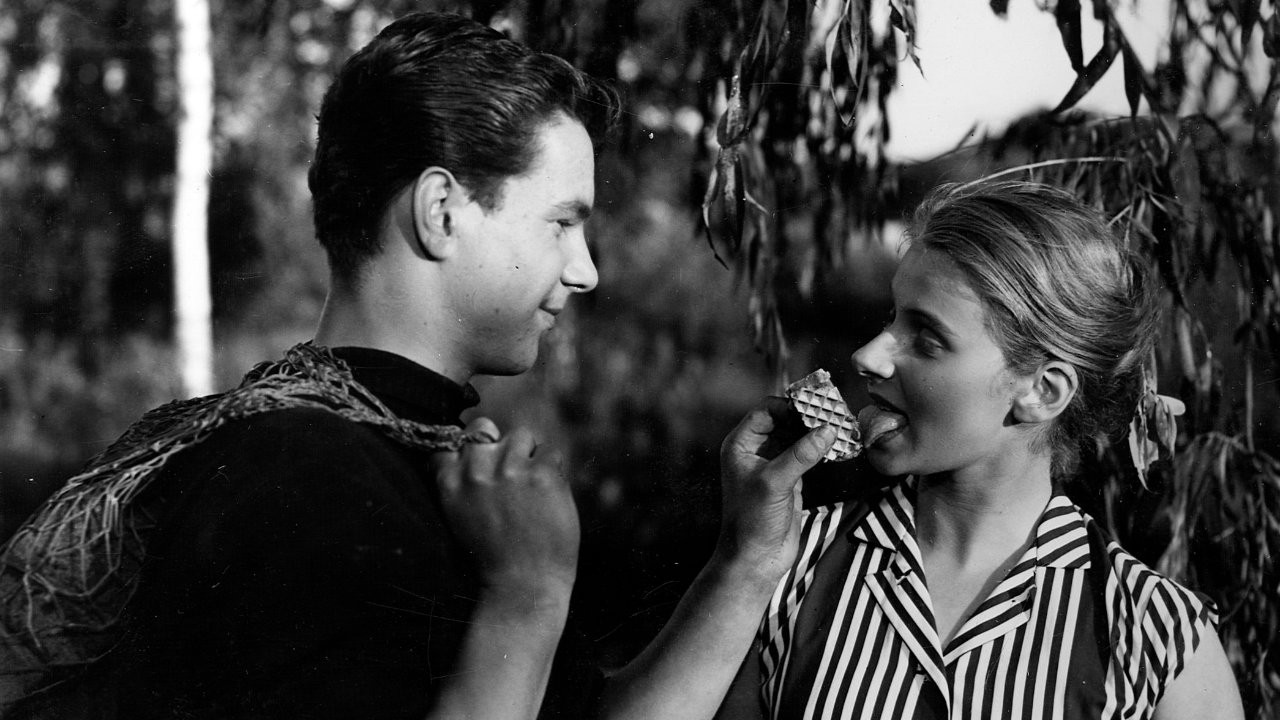 Old Boat and Young Love backdrop
